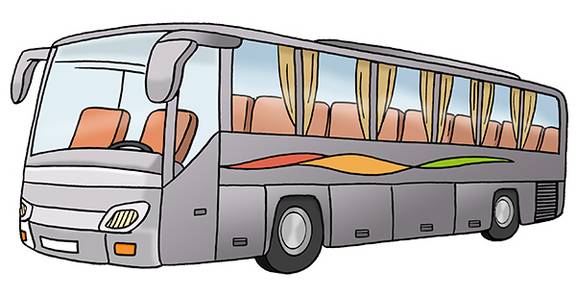 Bus-Tour (leichte Sprache) © Illustrator Stefan Albers, Atelier Fleetinsel Reisebus