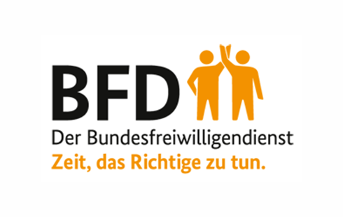 Logo Bundesfreiwilligendients - Zeit, das Richtige zu tun.