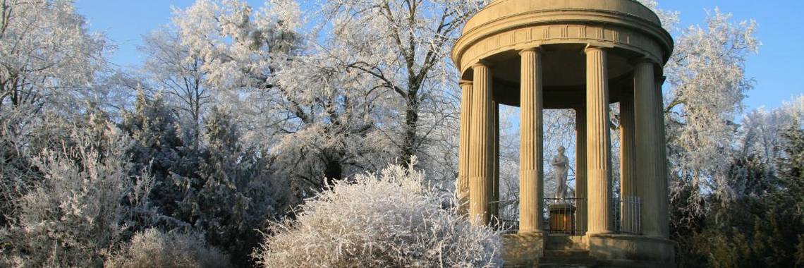 wörlitz venustempel im winter